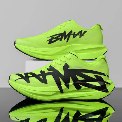 Men's Cushioned Running Sneakers Breathable Mesh Trainer