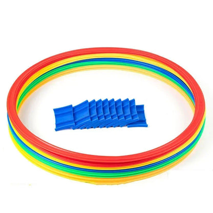 Kids Agility Jump Ring Set – Outdoor Sport Hoops with Connectors