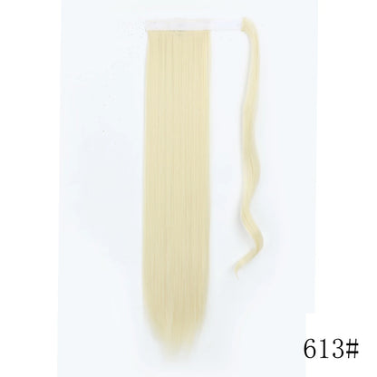 Wrap Around Ponytail Extension – Long Straight Synthetic Clip-In