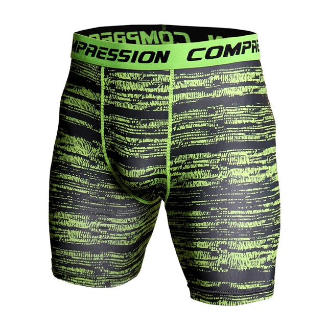 Men's Camo Compression Shorts – 3D Print Gym Workout Tights