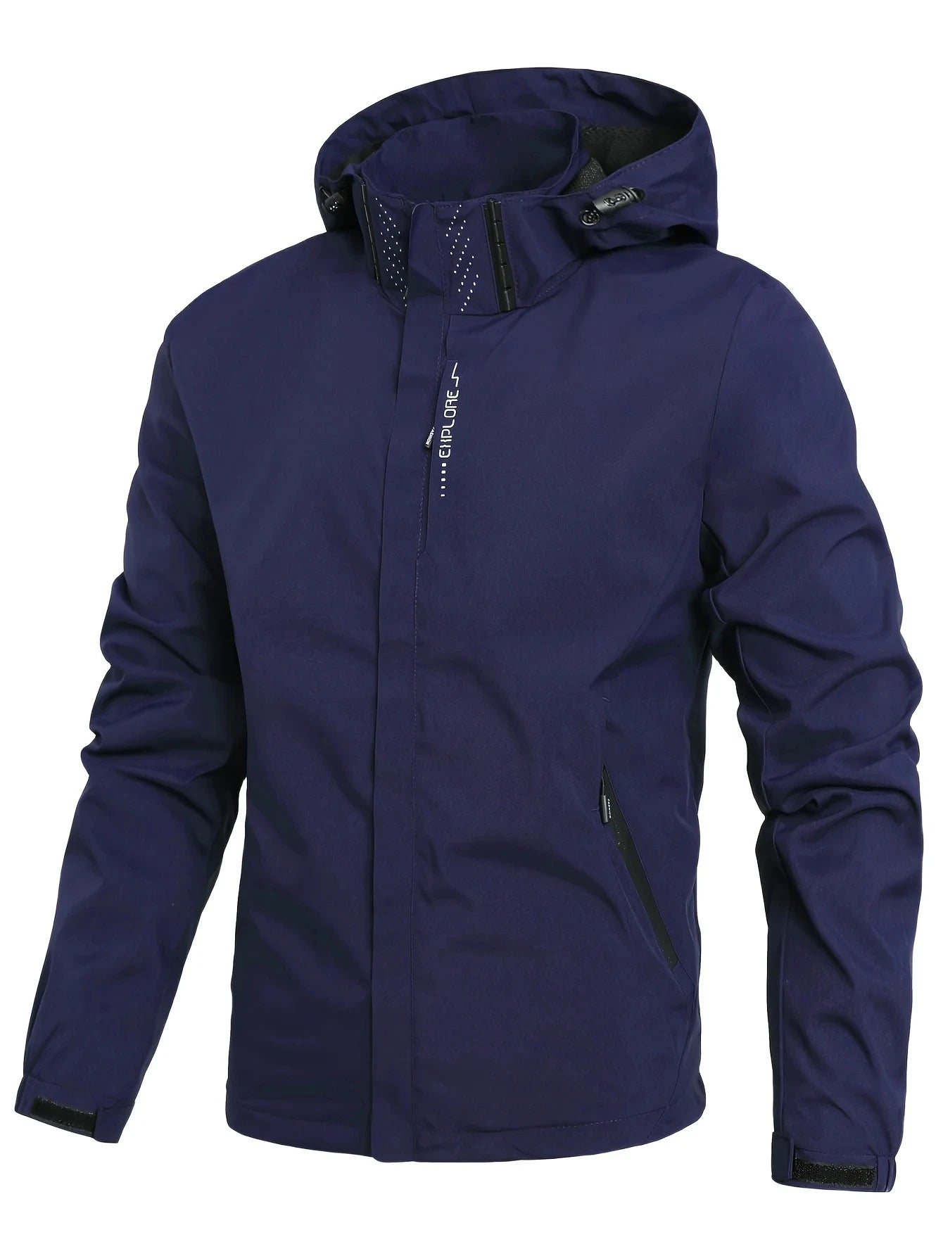 Waterproof Rain Jacket Men – Lightweight Hooded Windproof Outdoor Raincoat