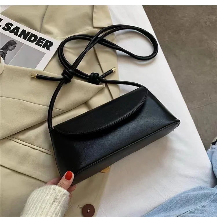 PU Leather Crossbody Bag – French Style Underarm Shoulder Bag