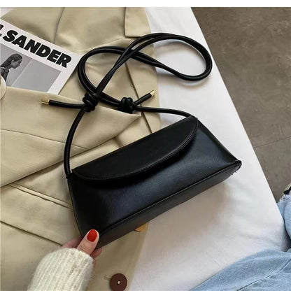 PU Leather Crossbody Bag – French Style Underarm Shoulder Bag