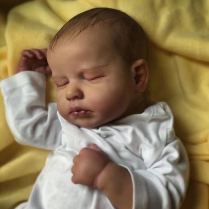 Reborn Baby Doll 19 Inch – Realistic Silicone Vinyl & Cloth Body