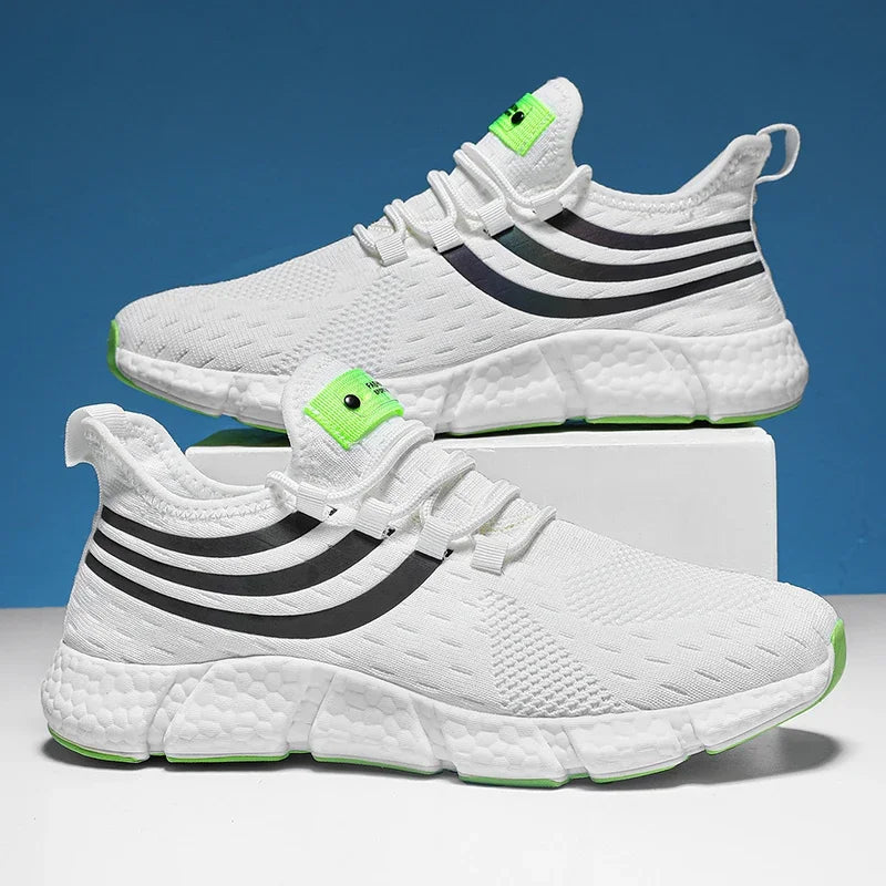 Men's Lightweight Knit Sneakers – Breathable Anti-Slip Running Shoes