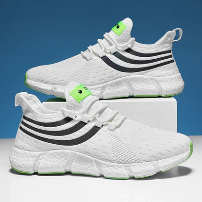 Men's Lightweight Knit Sneakers – Breathable Anti-Slip Running Shoes