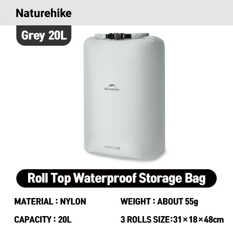 Naturehike Waterproof Dry Bag – Lightweight Roll Top Storage Sack