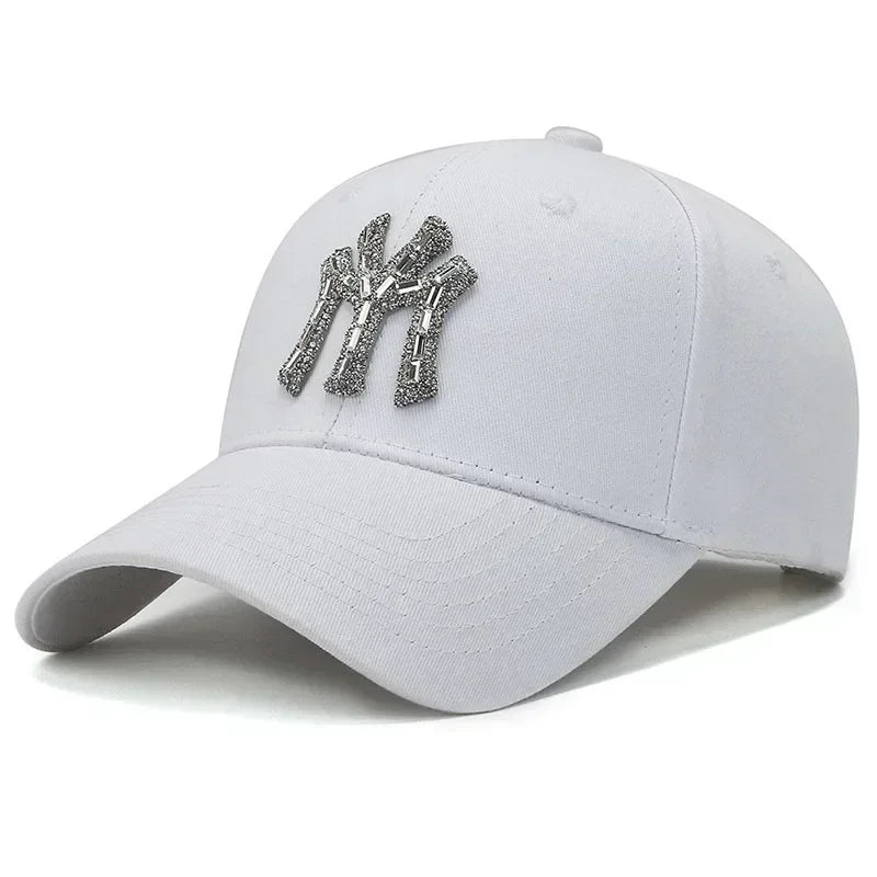 Rhinestone Baseball Cap – Women's Casual Adjustable Hat
