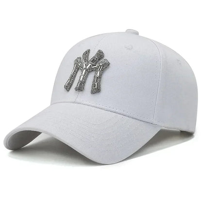 Rhinestone Baseball Cap for Women – Sparkle NY Logo Dad Hat