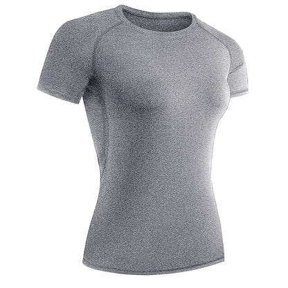 Women's Compression Athletic T-Shirt – Short Sleeve Quick Dry Workout Top