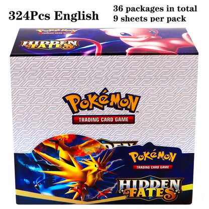 324pcs Pokemon Tcg Sword Shield Tempest Bonds Booster Box Trading Card Game Kids Toys Board