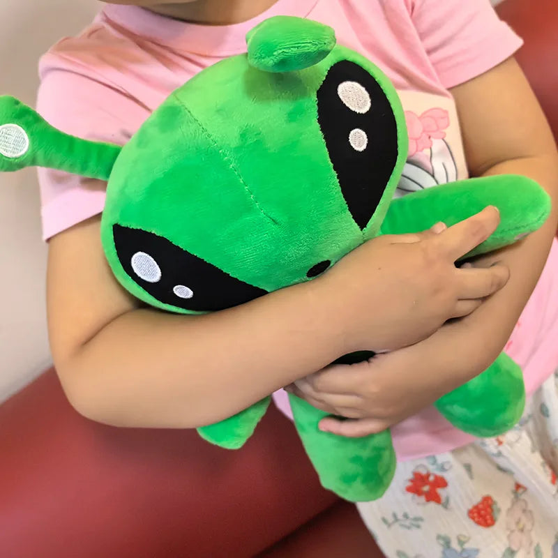 Green Alien Plush Toy – Soft Stuffed Monster Doll for Kids