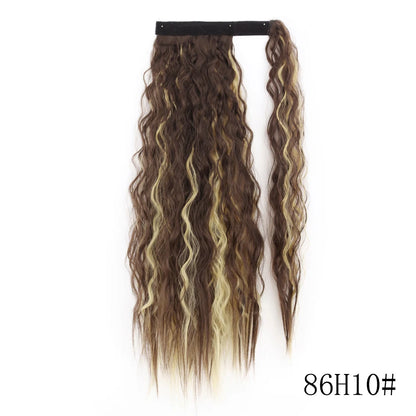 Wrap Around Ponytail Extension – Long Straight Synthetic Clip-In
