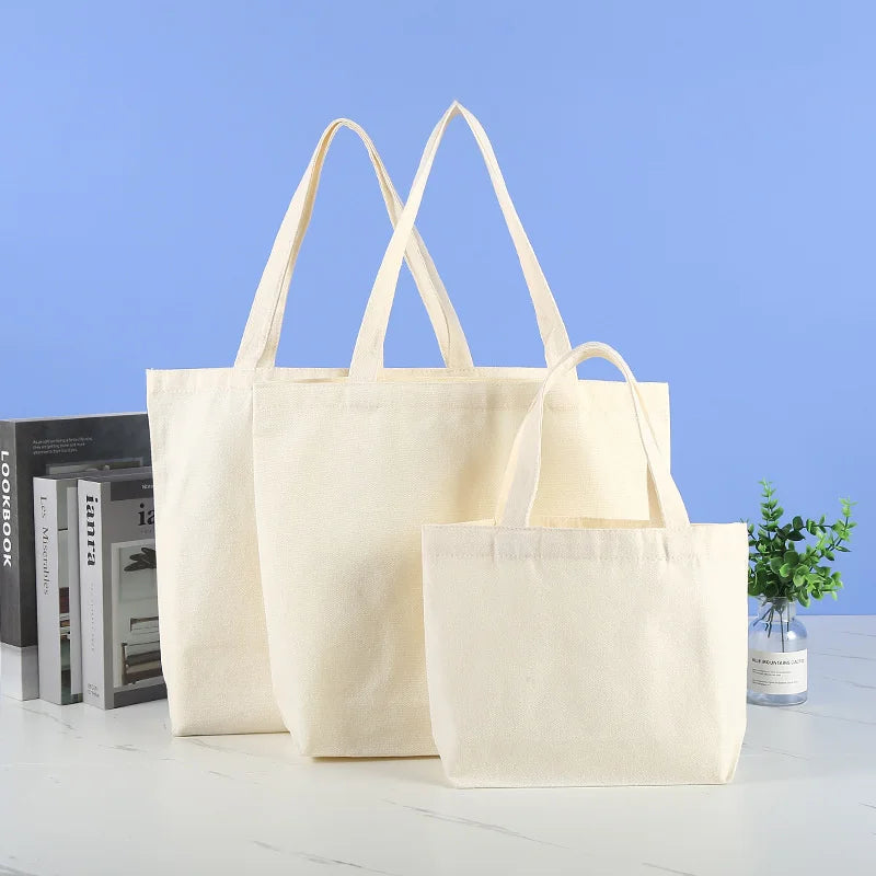 Canvas Tote Bag – Large Capacity Eco-Friendly Reusable Cotton Shoulder Bag