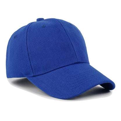 Plain Baseball Cap – Unisex Adjustable Snapback Hat