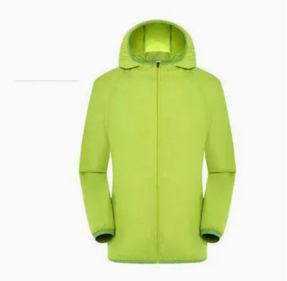 Waterproof Hiking Jacket for Men & Women – Quick Dry Outdoor Hooded Windbreaker