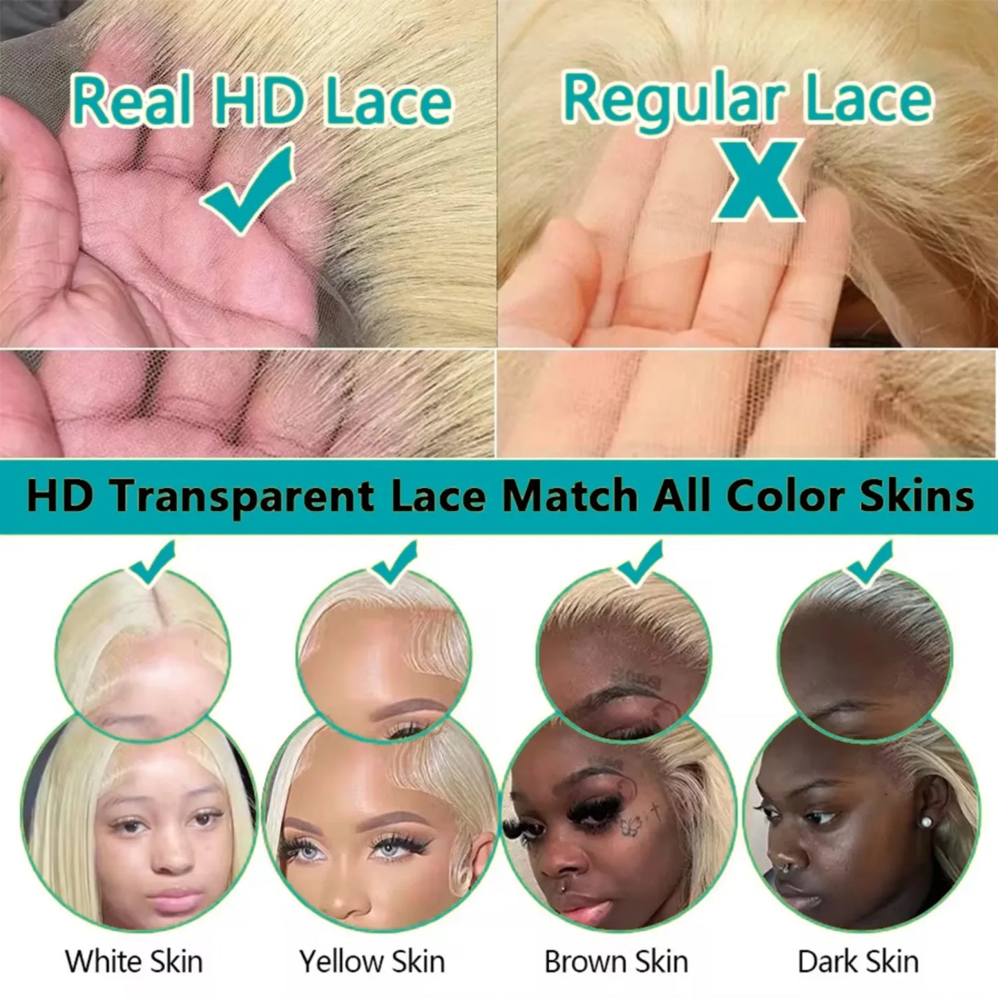 613 Blonde Body Wave Human Hair Wig – 13x4 & 13x6 HD Lace Front, Pre-Plucked