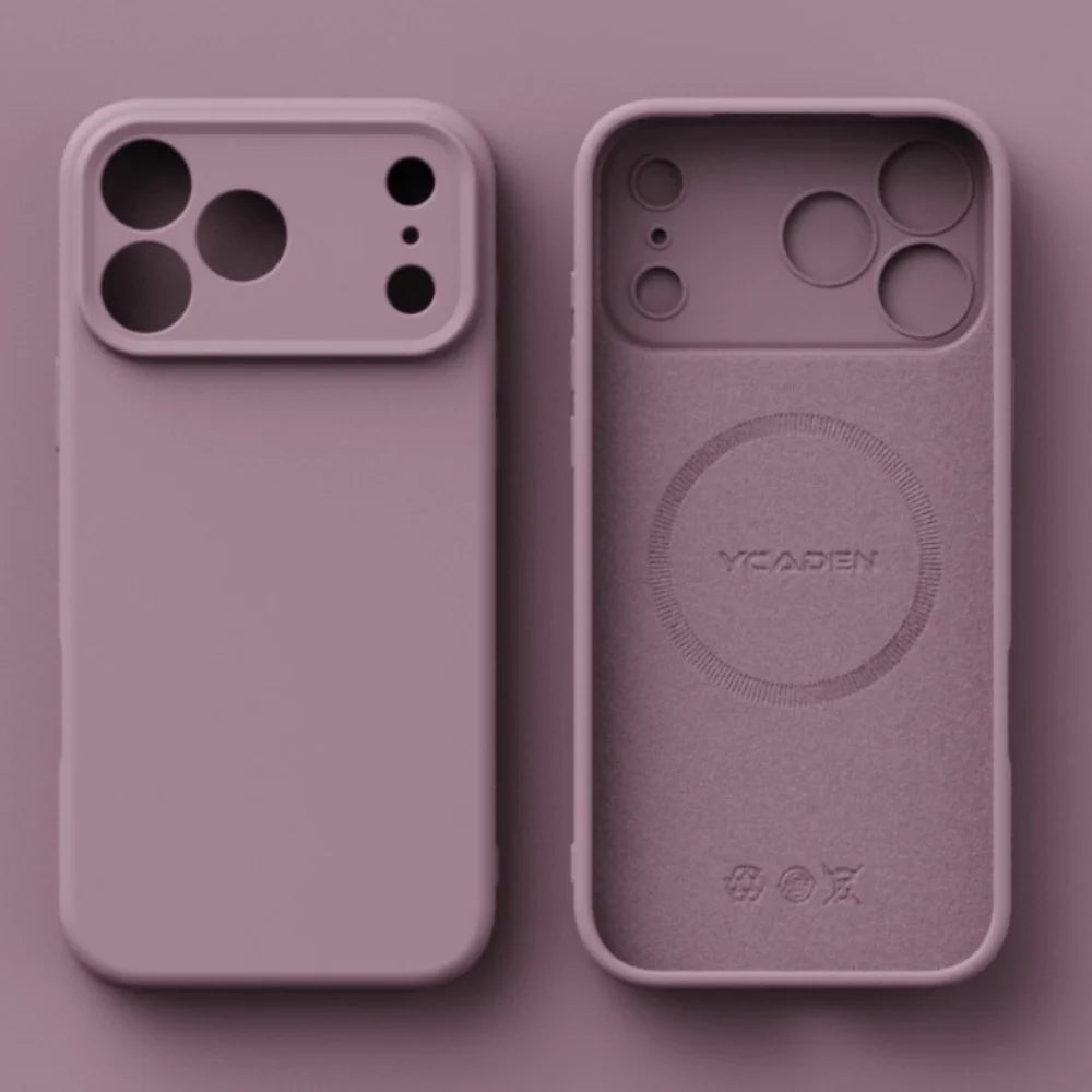 Tpu Shockproof Cover Iphone 17 16 Pro Max 17air 15 14 13 Plus Case Liquid Silicone Original Magsafe