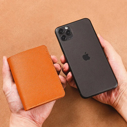 Slim Bifold Card Wallet with Driver's License Window