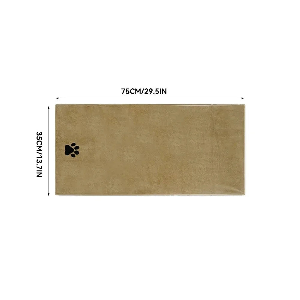 Microfiber Pet Bath Towel – Super Soft & Absorbent for Cats & Dogs