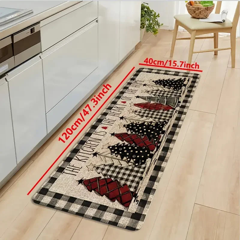 Christmas Kitchen Rug Set – Non-Slip Soft Holiday Floor Mat