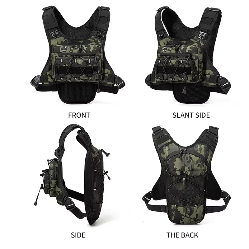 Hydration Vest Running Pack – Tactical Chest Bag for Hiking & Marathon