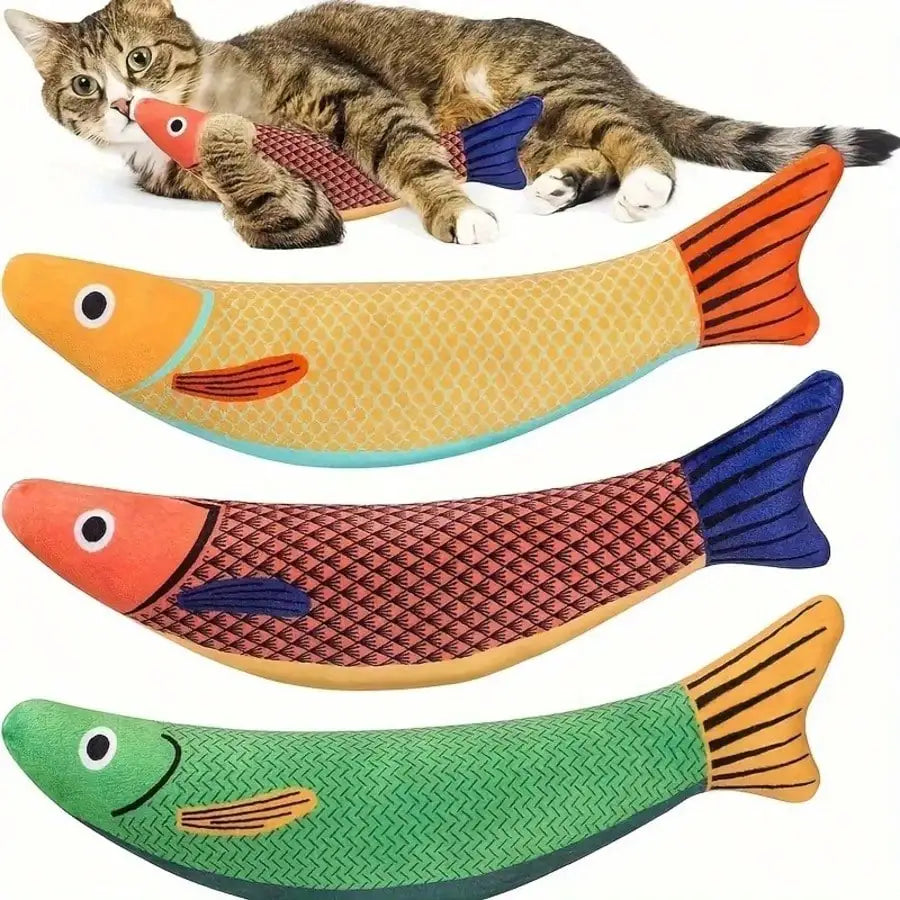 Realistic Fish Cat Toy – Sound-Producing Soft Pet Toy