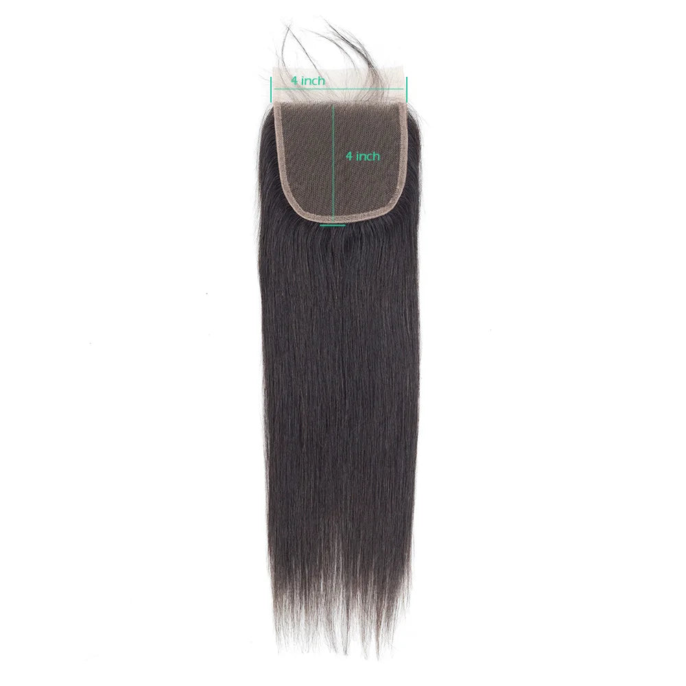 Straight Human Hair Lace Closure & Frontal - Remy Hair