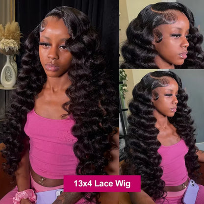 Loose Deep Wave Lace Front Wig Human Hair 13x4 13x6 HD