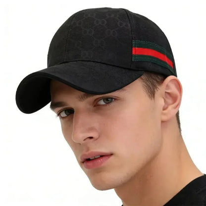 Monogram Print Baseball Cap – Adjustable Unisex Sun Hat