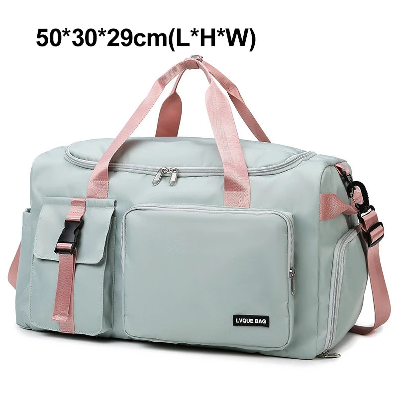 Women's Gym Bag with Wet Dry Separation – Swimming & Travel Duffle
