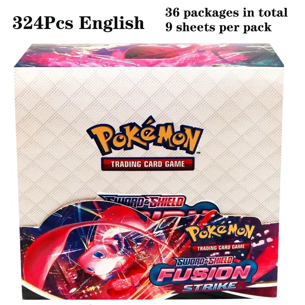 324pcs Pokemon Tcg Sword Shield Tempest Bonds Booster Box Trading Card Game Kids Toys Board