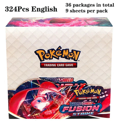324pcs Pokemon Tcg Sword Shield Tempest Bonds Booster Box Trading Card Game Kids Toys Board