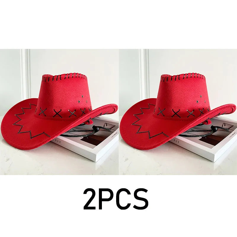Western Cowboy Hat – Unisex Cowgirl Hat for Women & Men