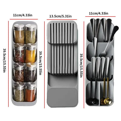 Kitchen Drawer Organizer Tray for Cutlery & Utensils