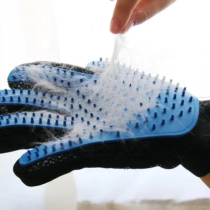 Pet Grooming Deshedding Glove for Cats & Dogs