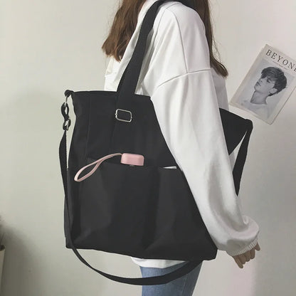 Waterproof Oxford Tote Bag – Large Capacity Women's Shoulder & Crossbody Handbag