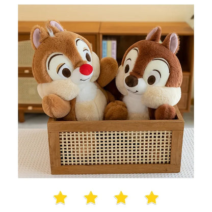 Chip 'n' Dale Squirrel Plush Toy 9.8in – Kawaii Stuffed Doll Gift