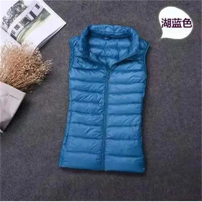 Women's Lightweight Puffer Vest – Sleeveless Down Waistcoat