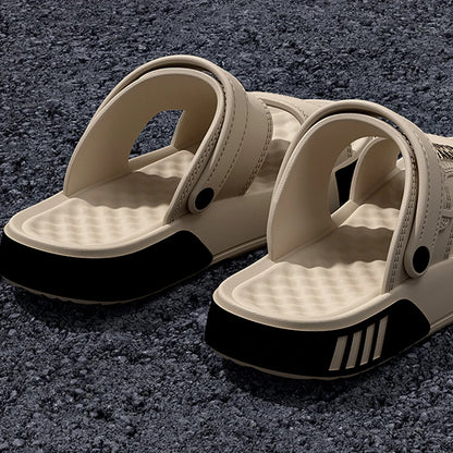 Men Slippers Summer Eva Soft-Soled Platform Slides Sandals Indoor Outdoor Walking Beach Shoes Flip