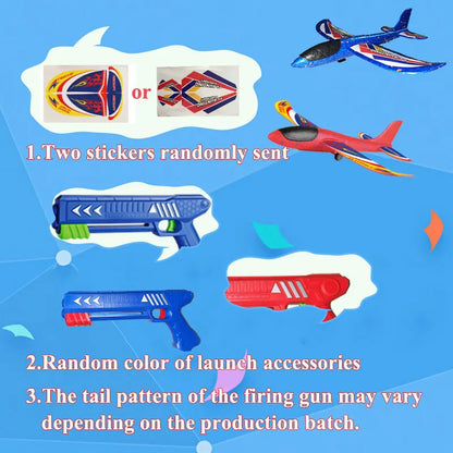 Foam Airplane Launcher Toy – Kids Catapult Glider Gun
