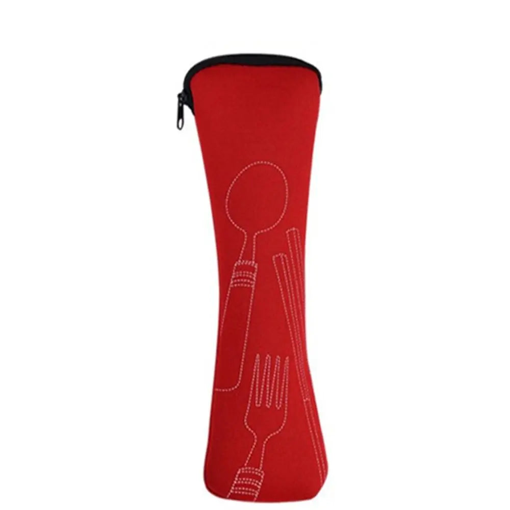 Portable Cutlery Travel Bag – Zippered Utensil Pouch for Picnic & On-the-Go