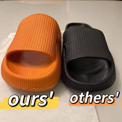 Women Thick Platform Cloud Slippers Indoor Home Eva Soft Sole Pillow Slides Sandals Woman Summer Non
