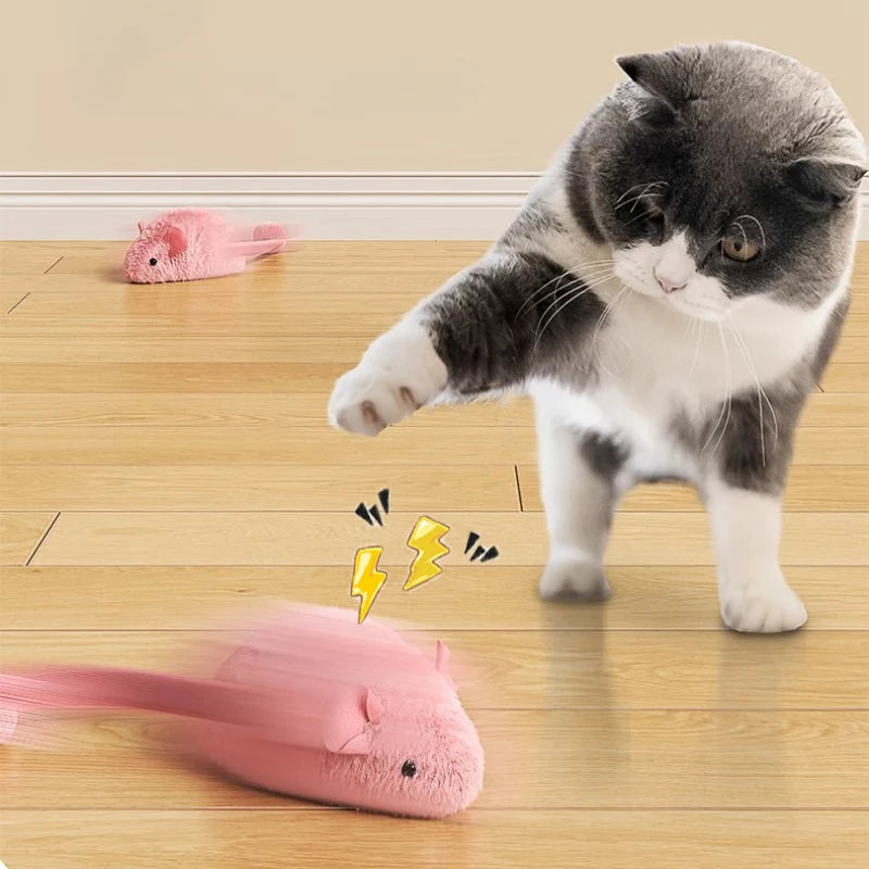 Luminous Interactive Mouse Cat Toy – Plush Glowing Mice for Indoor Cats