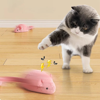 Luminous Interactive Mouse Cat Toy – Plush Glowing Mice for Indoor Cats