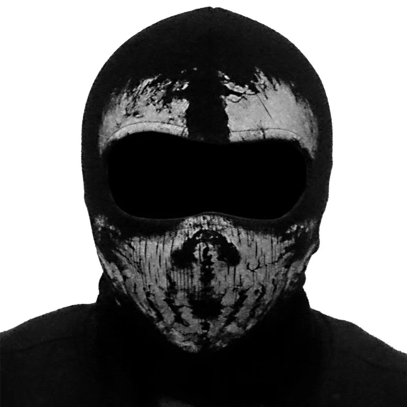 Skull Ghost Balaclava Mask – Motorcycle & Cosplay Headwear