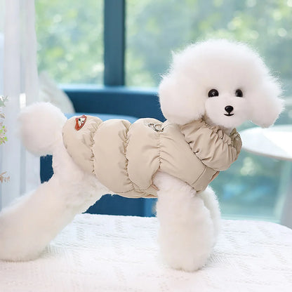 Padded Dog Puffer Coat – Winter Jacket for Small & Medium Dogs