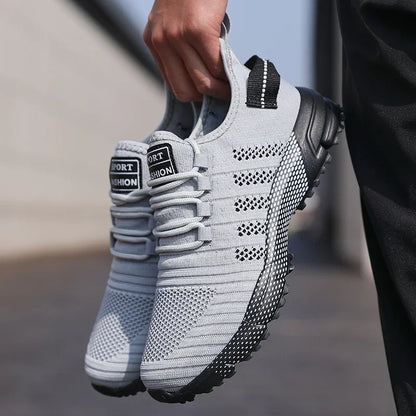 Men's Mesh Slip-On Sneakers – Lightweight Breathable Casual Shoes