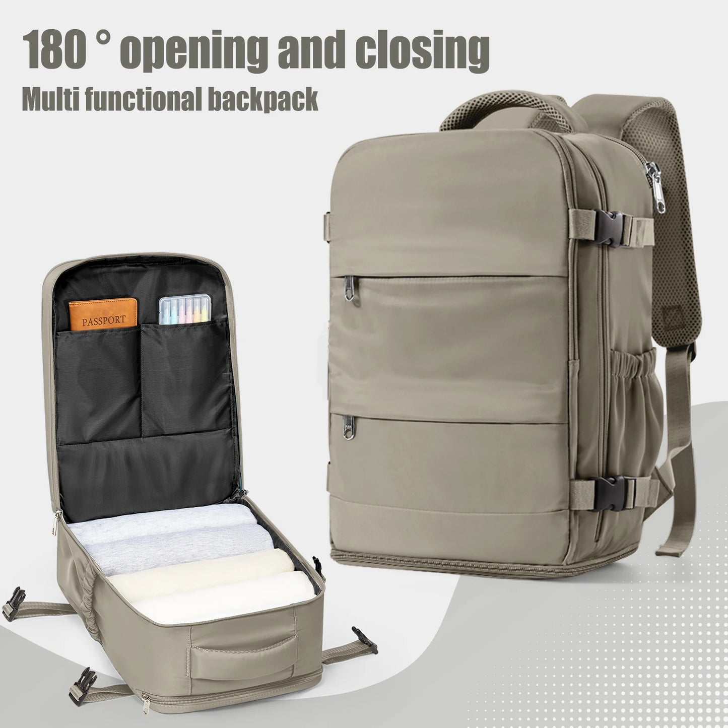 Cabin Backpack 40x30x20 – Travel Carry-On Bag for Men & Women