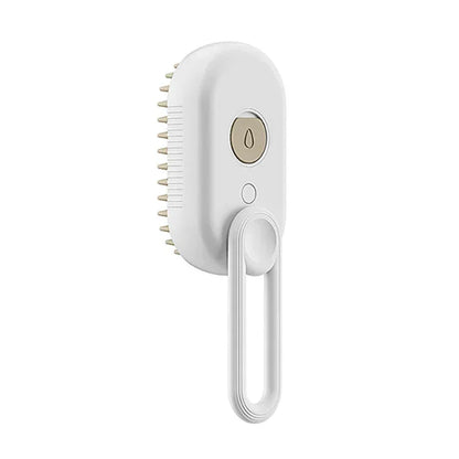 3-in-1 Steam Pet Brush for Cats & Dogs – Self-Cleaning Grooming Comb